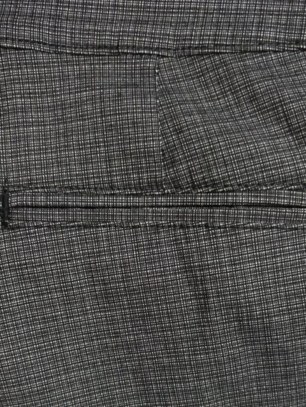 Lee Straight Leg Dress Pants Size 10 Black Micro Check Mid Rise Stretch Career - Picture 5 of 8